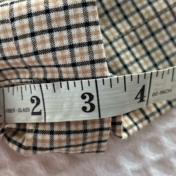 Aritzia Wilfred Plaid Checkered Paperbag High Rise Shorts - Office Summer Size 6 - Picture 10 of 10